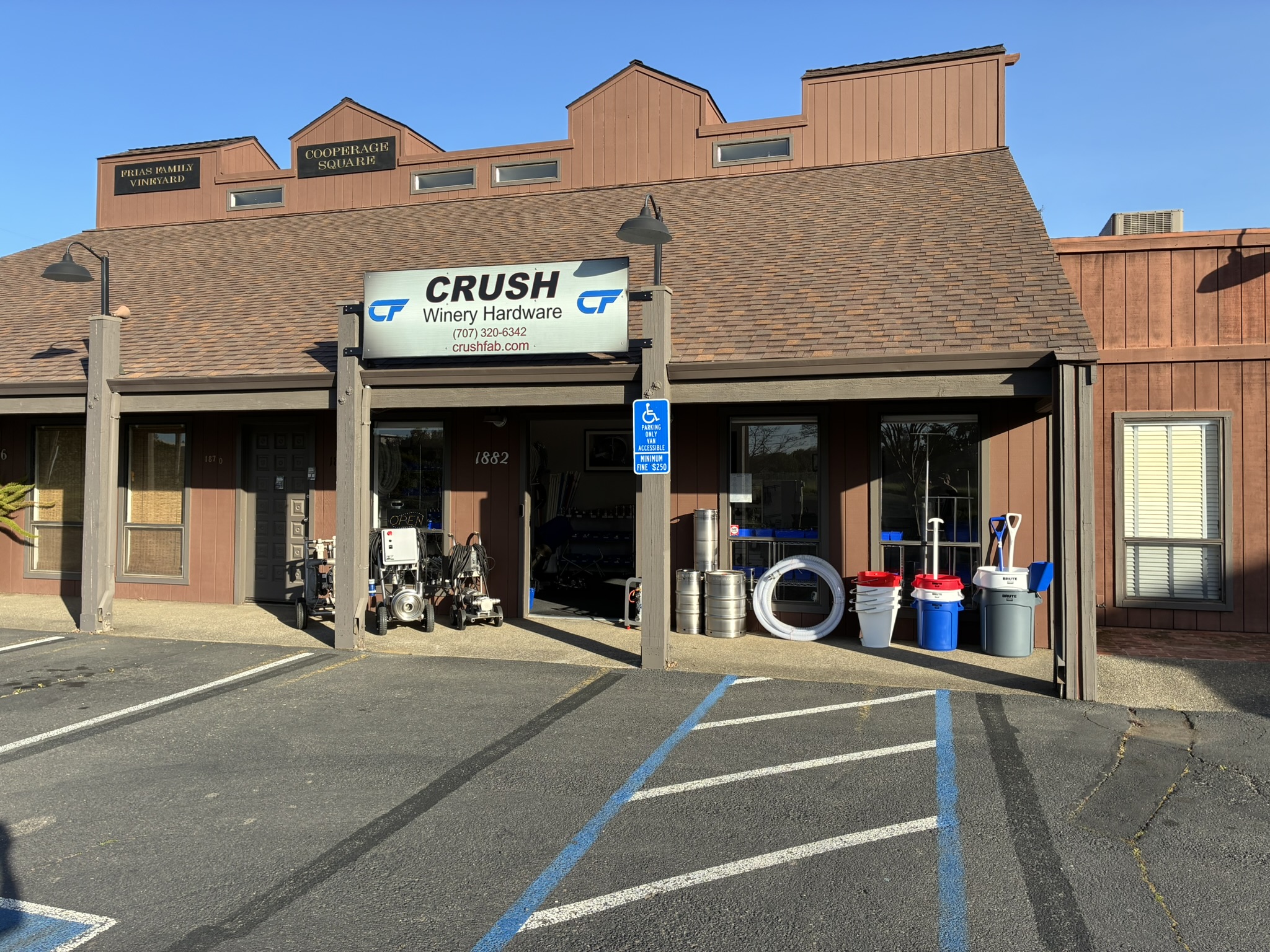 outside of store building